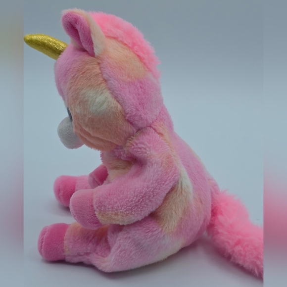 Ty Beanie Baby Skylar Pink & Orange Unicorn Stuffed Plush - Picture 9 of 9